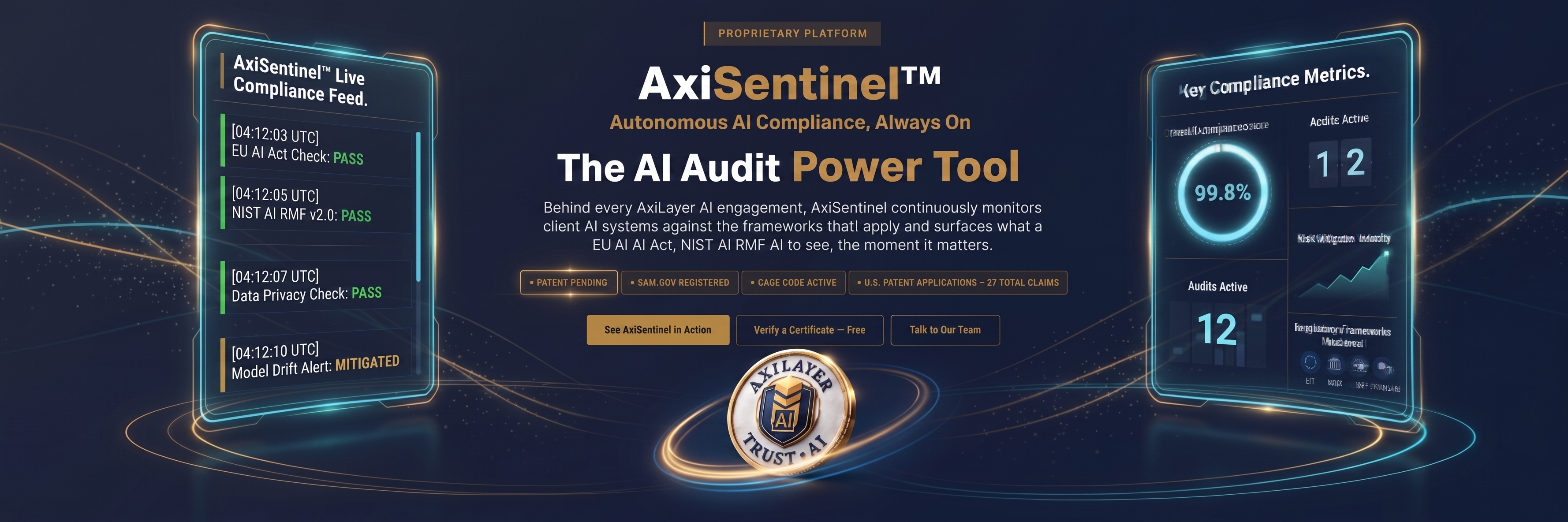 AxiSentinel Autonomous AI Compliance Platform